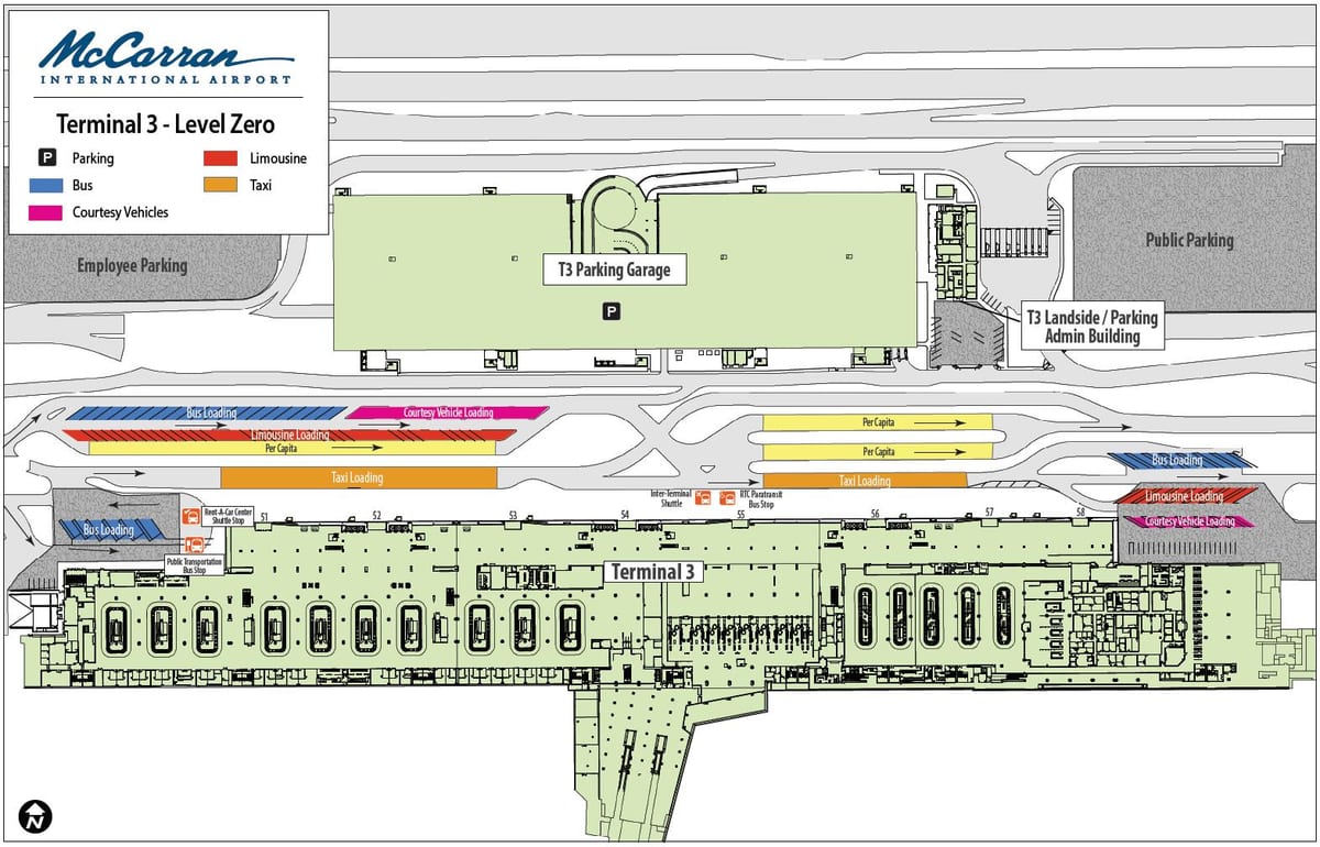 Las Vegas, zračna luka terminal 3 karta